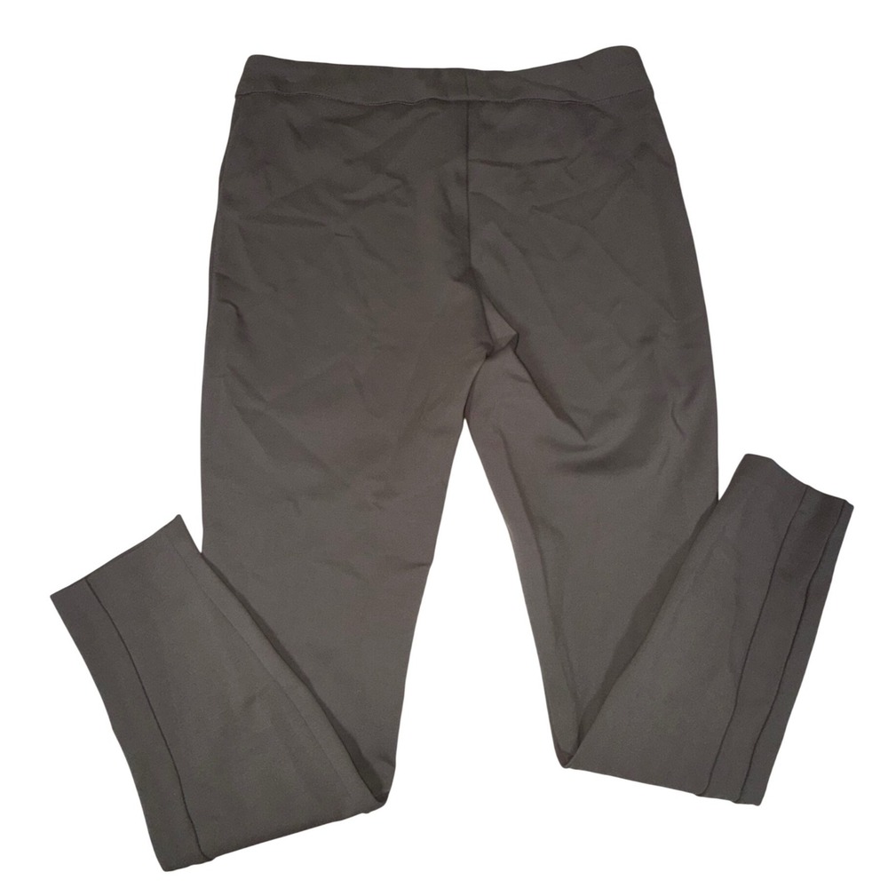 Savile Row Co London Slim Leg Pull On Pants Womens 8 Brown Stretch Trousers